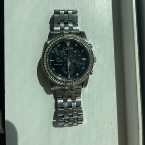 Men’s Citizen Watch Black Crystal